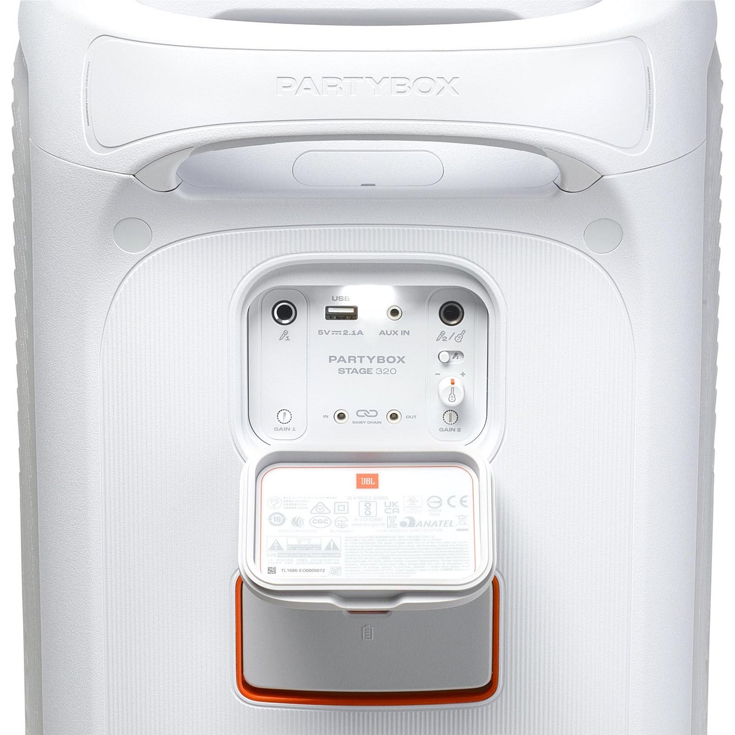 JBL PartyBox Stage 320 Portable Party Speaker (White)