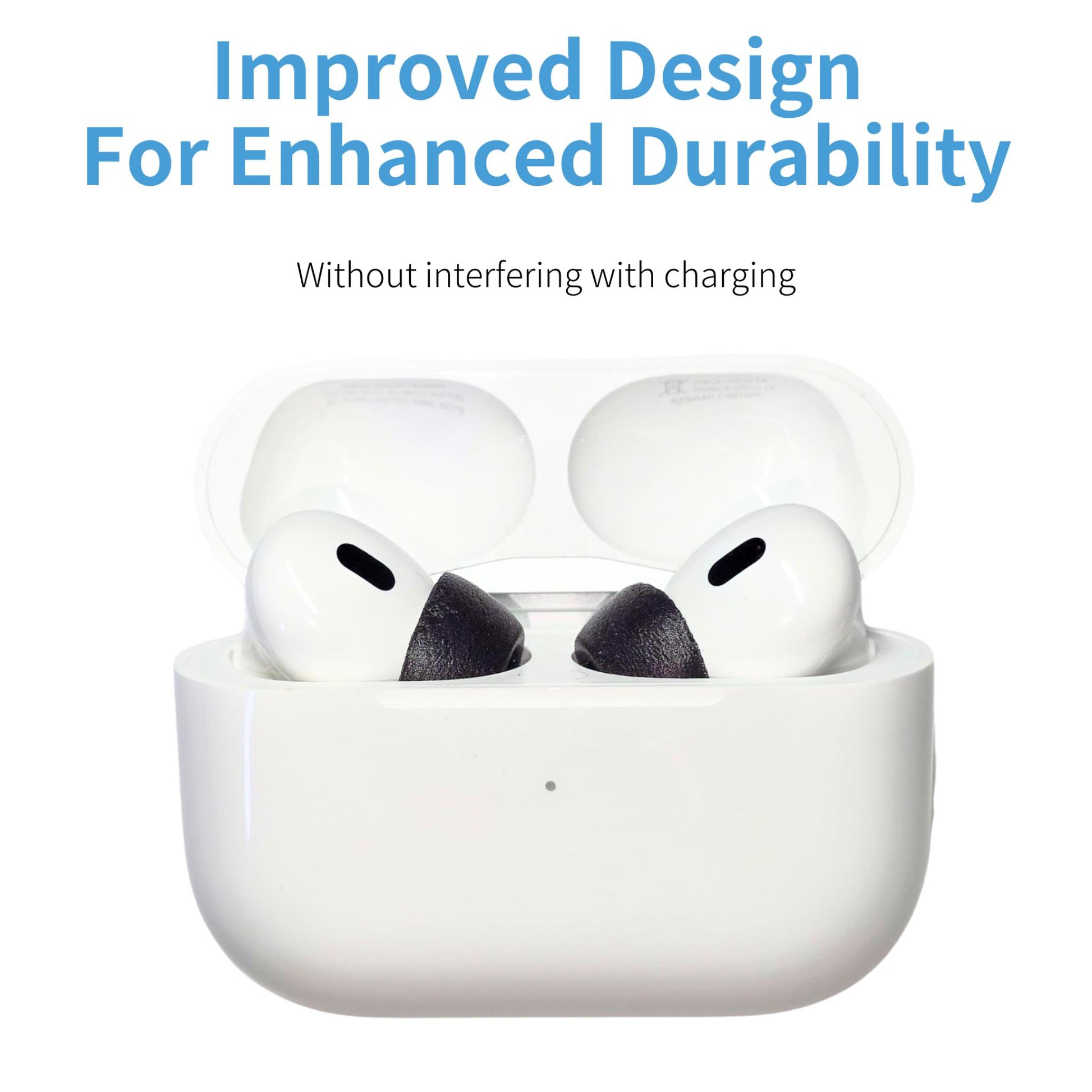 Comply Headphone Ear Tips for AirPods Pro 1 & 2 Gen (Black) [Small]