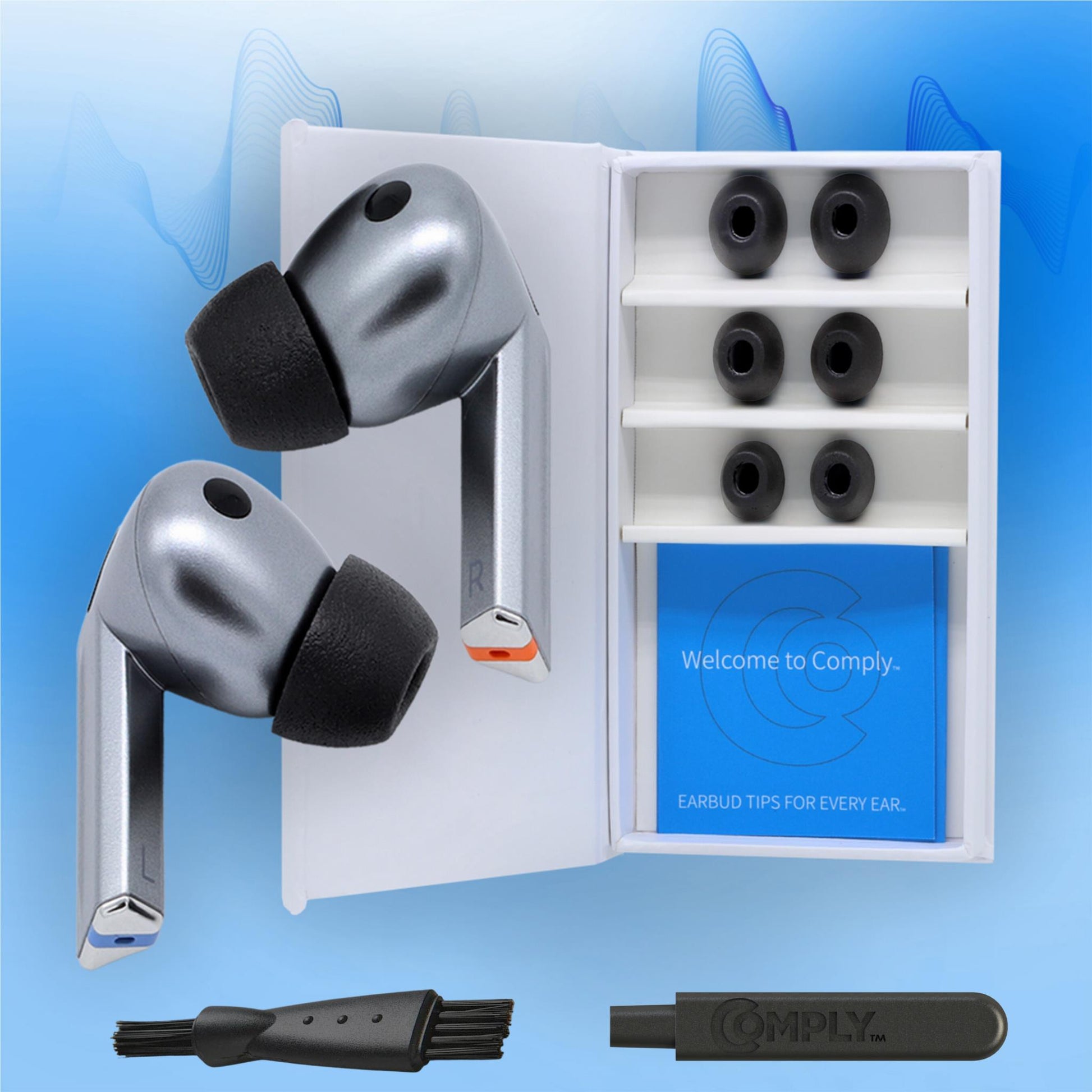 Comply Headphone Ear Tips for Samsung Galaxy Buds3 Pro (Black) [Assorted]