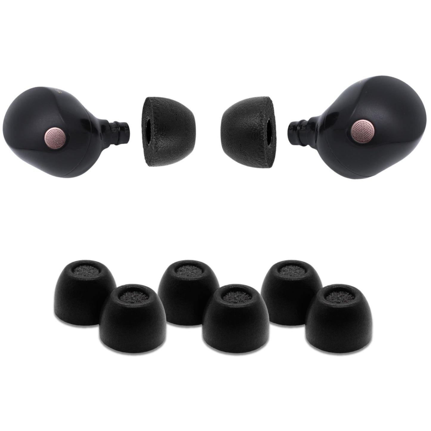 Comply Headphone Ear Tips for Sony True Wireless (Black) [Medium]