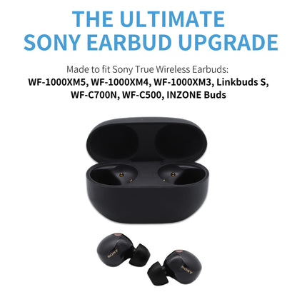 Comply Headphone Ear Tips for Sony True Wireless (Black) [Medium]