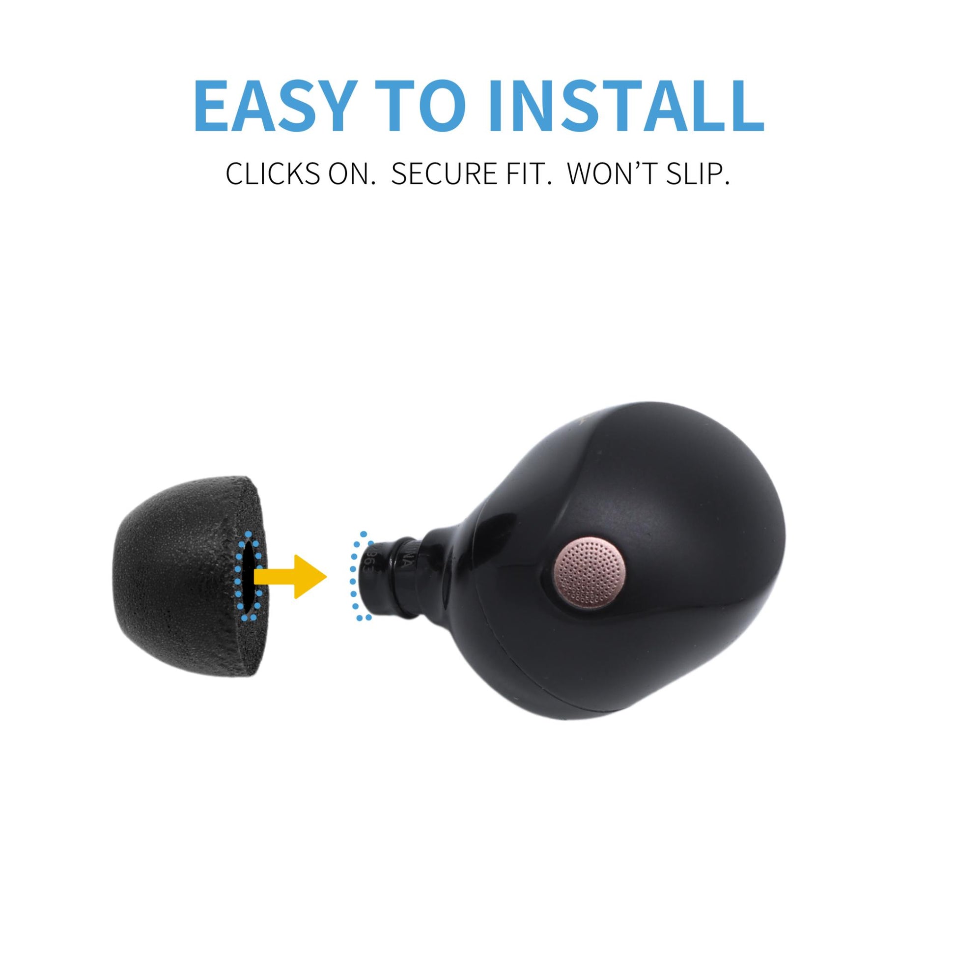 Comply Headphone Ear Tips for Sony True Wireless (Black) [Assorted]