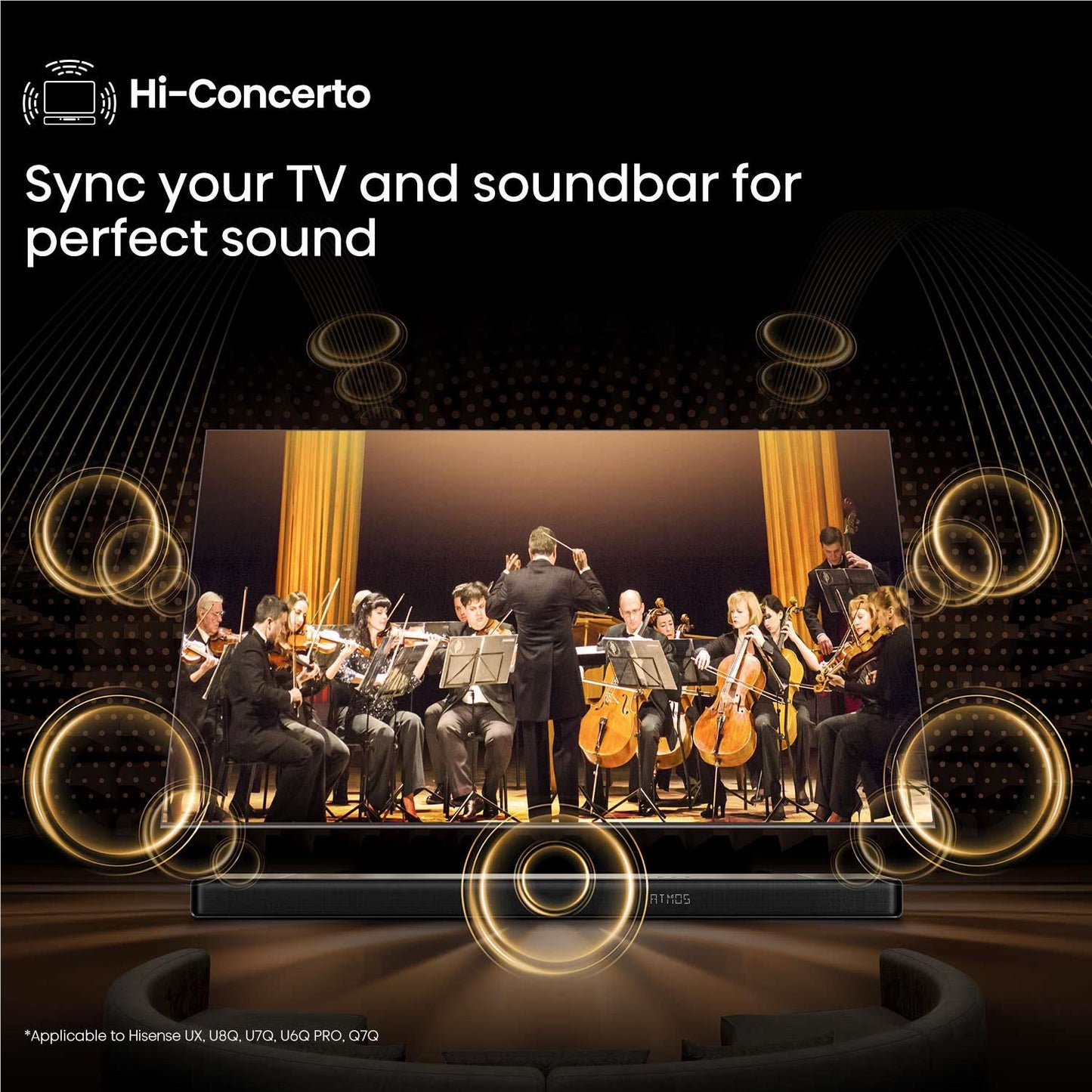 Hisense AX5140Q 600W 5.1.4 Ch Soundbar with Dolby Atmos