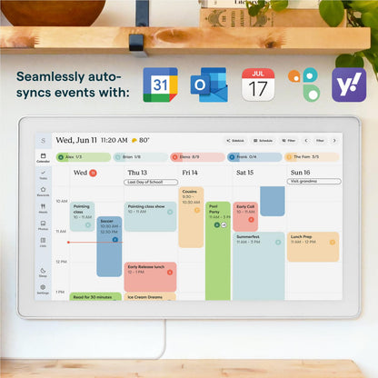 Skylight 27” Max Smart Family Calendar (White)