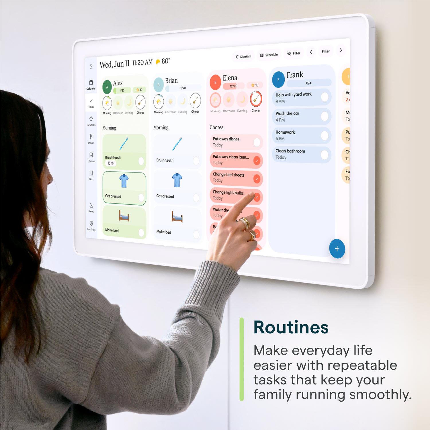 Skylight 27” Max Smart Family Calendar (White)