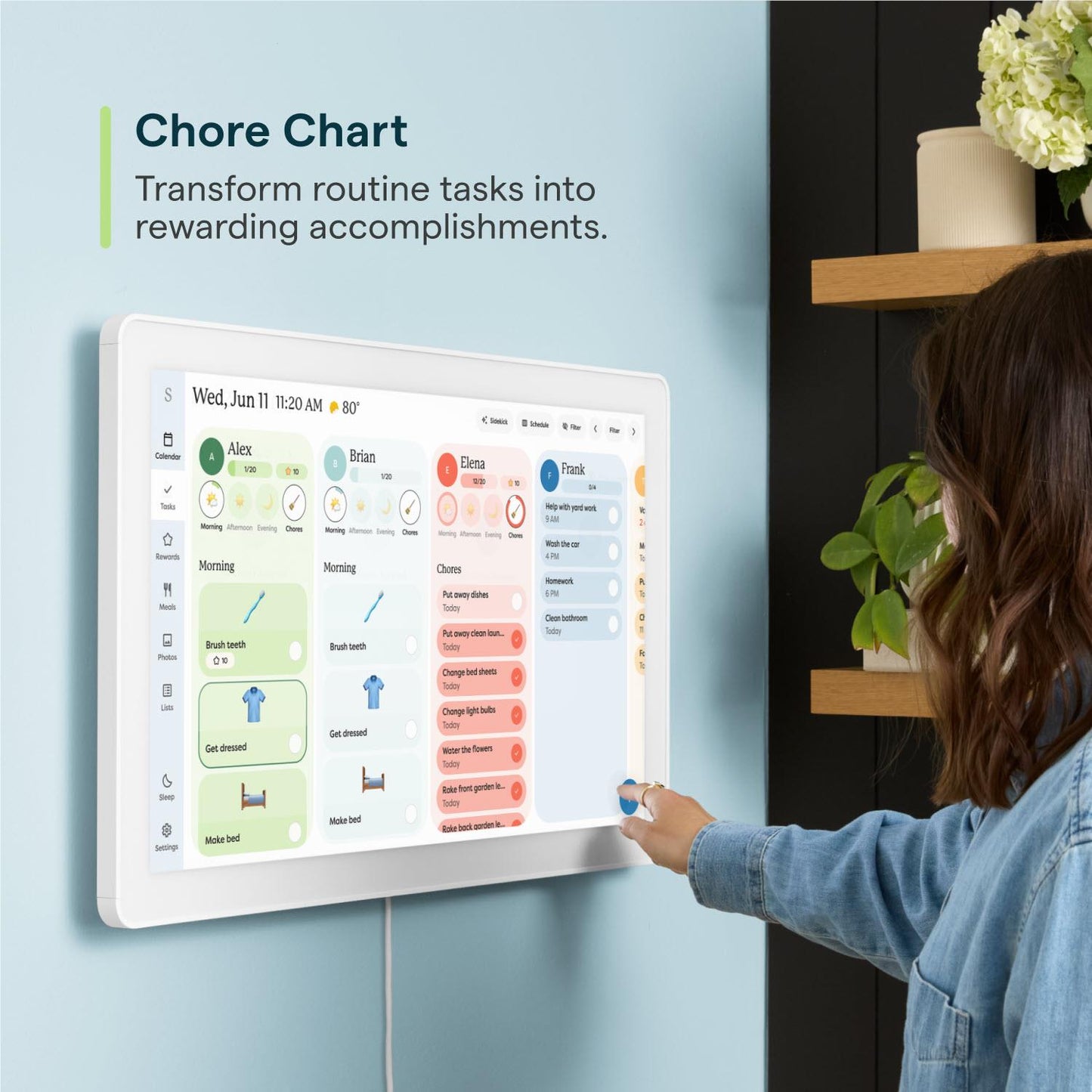 Skylight 27” Max Smart Family Calendar (White)