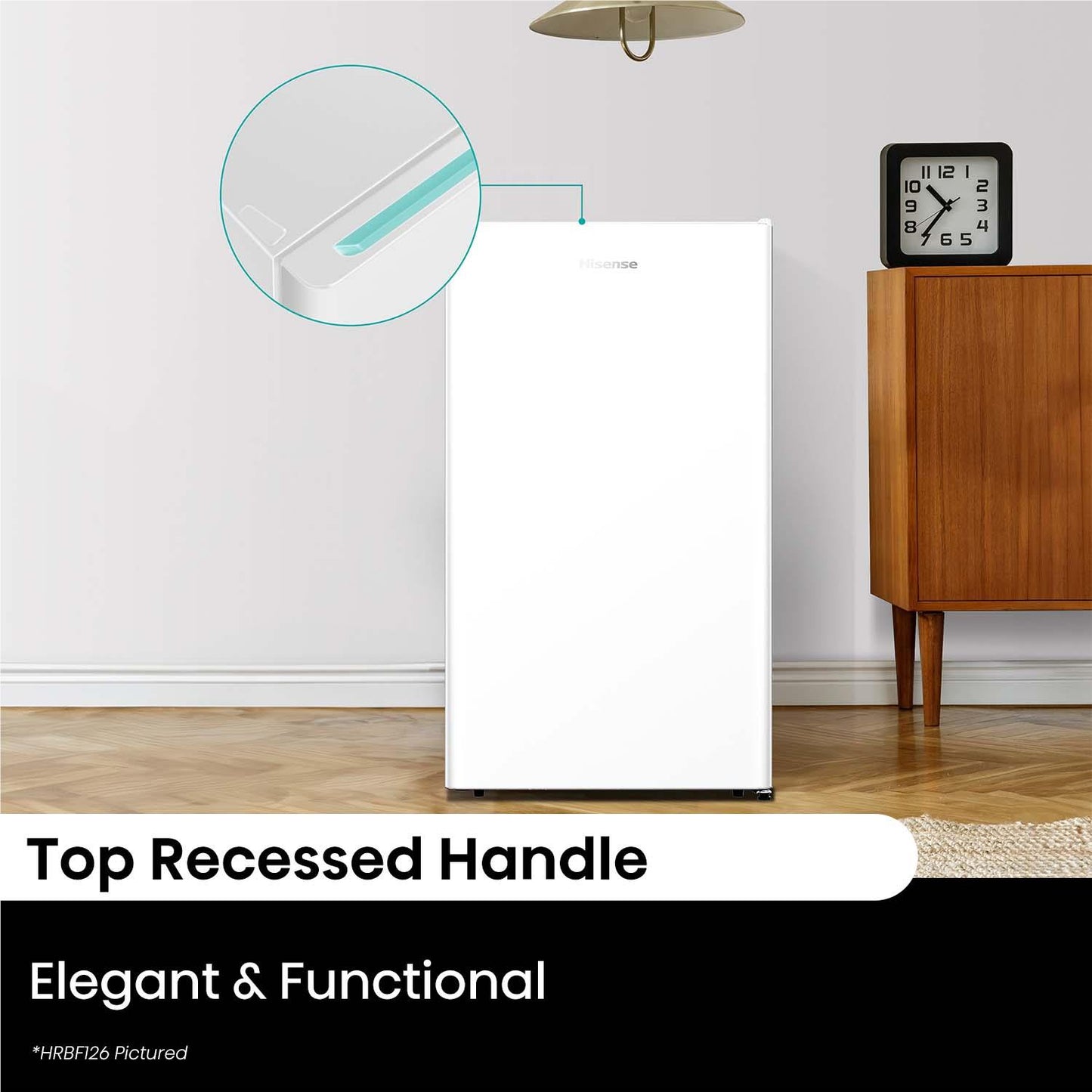 Hisense HRBF126S 124L Bar Fridge (Silver)