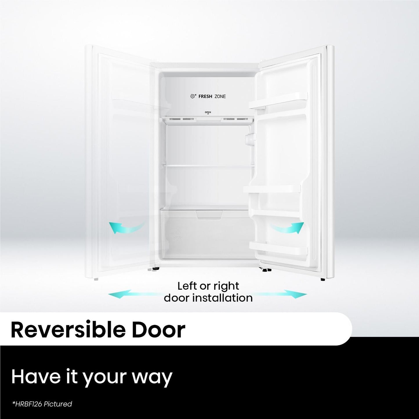 Hisense HRBF126B 124L Bar Fridge (Black)