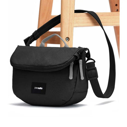 Pacsafe Go Anti-Theft Saddle Crossbody Bag - Jet Black