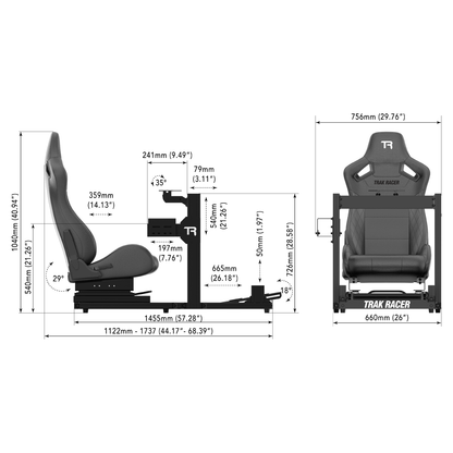 TR40S Simulator with Recliner Seat & Brackets