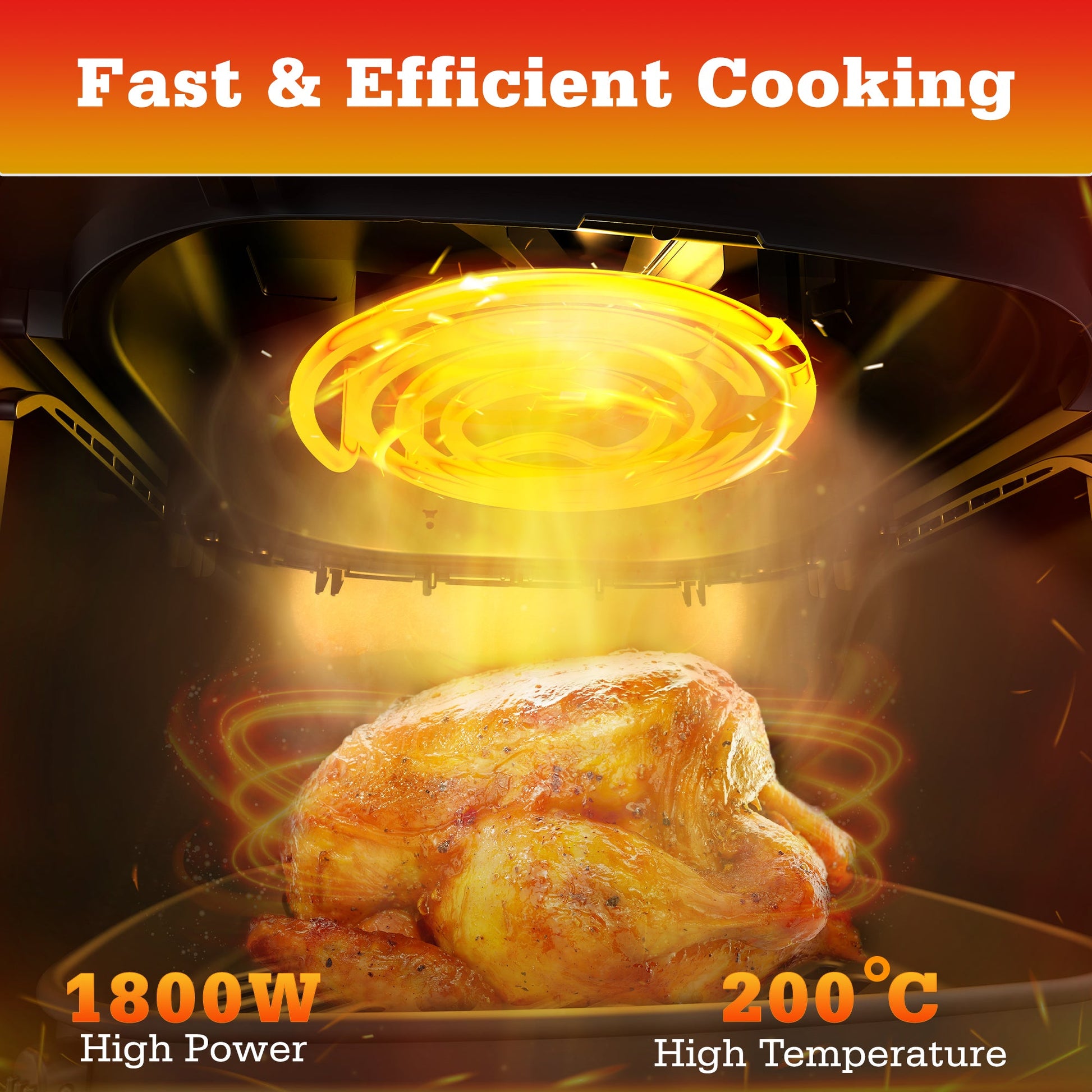 AUSPURE Air Fryer 7L Premium Digital with Cookbook, Nonstick Tray