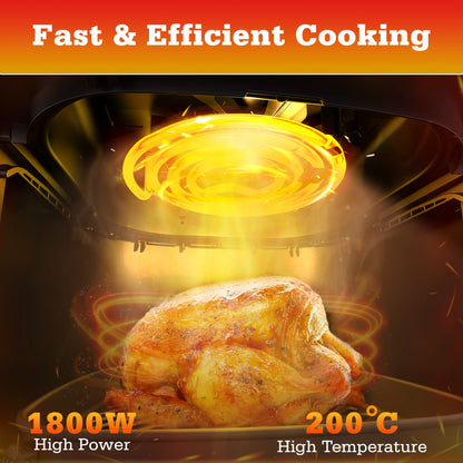 AUSPURE Air Fryer 7L Premium Digital with Cookbook, Nonstick Tray