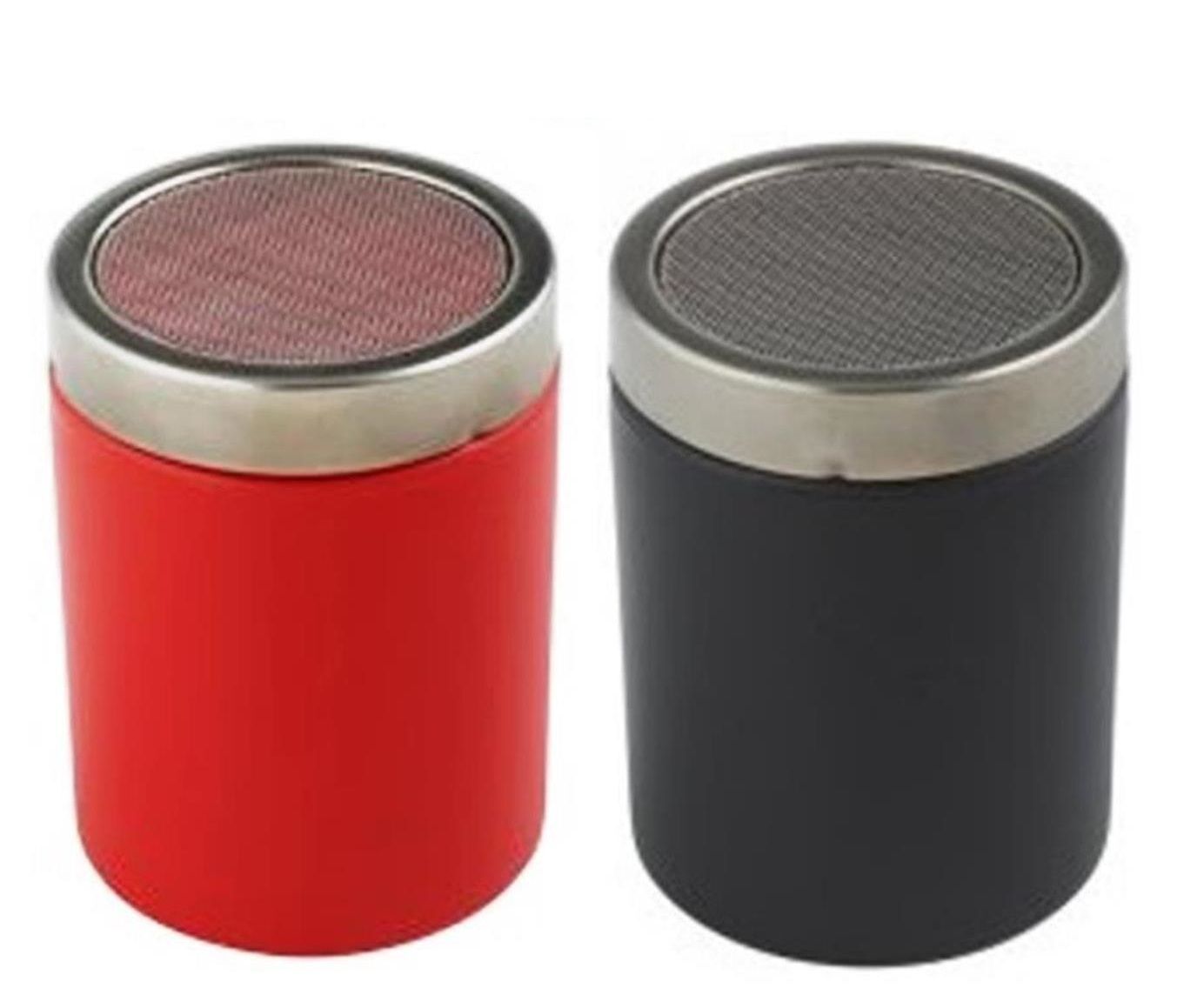 Crema Pro Cocoa Shaker Flour Powder Duster Sprinkler Kitchen/Barware (Red)