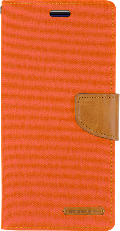 Goospery Canvas Diary For iPhone 12 mini - Orange