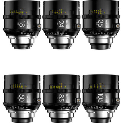 DZOFilm Vespid Prime 2 T1.9 Prime 6-Lens Kit (ARRI PL, Feet)