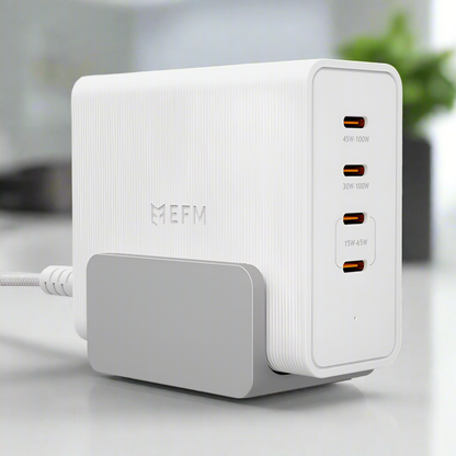 EFM 100W Desktop Power Station with GaN, PD3.1 and PPS (White)