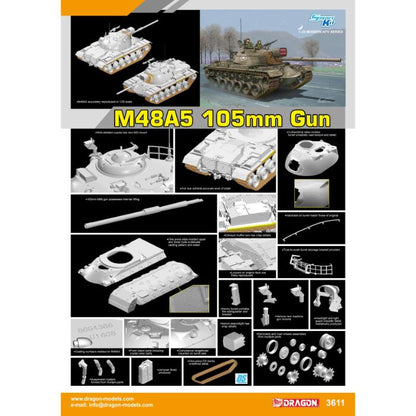 Dragon Models 3611 1/35 M48A5 105mm Gun