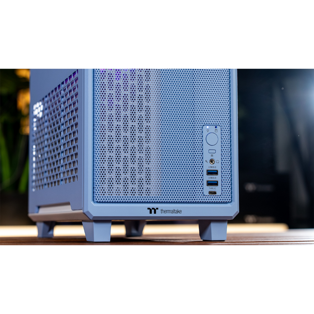 Thermaltake Nomad PRO Gaming Desktop PC ( Intel 14600KF / RTX 5070 / 32GB RAM) - Hydrangea Blue Edition