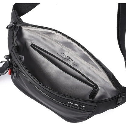Hedgren ZIVA NEO Water Repellent Waist & Crossbody Bag W/ RFID Protection Black