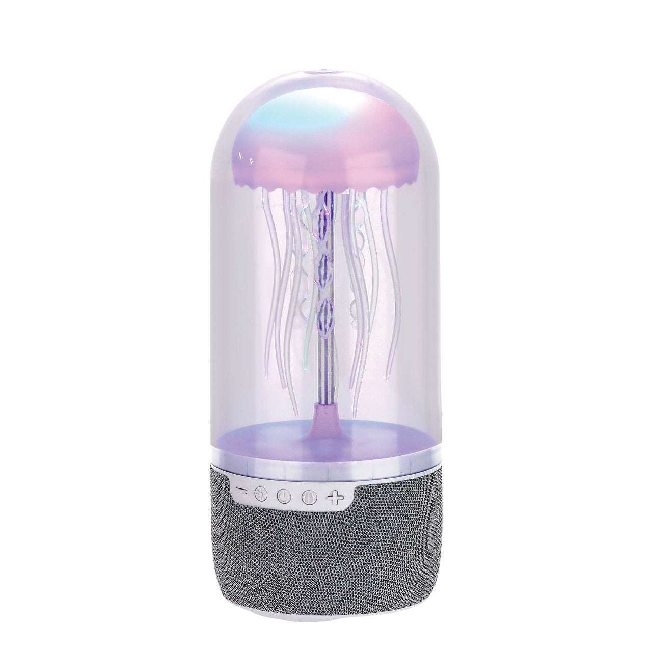 Laser Jellyfish Bluetooth Speaker with Night Light (Silver)
