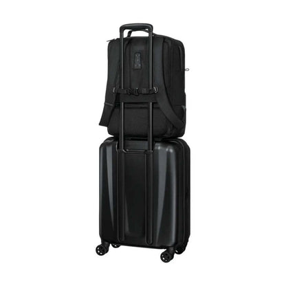 Wenger UrbanOne Travel Laptop Compartment Recycled PET Backpack Black 15.6in