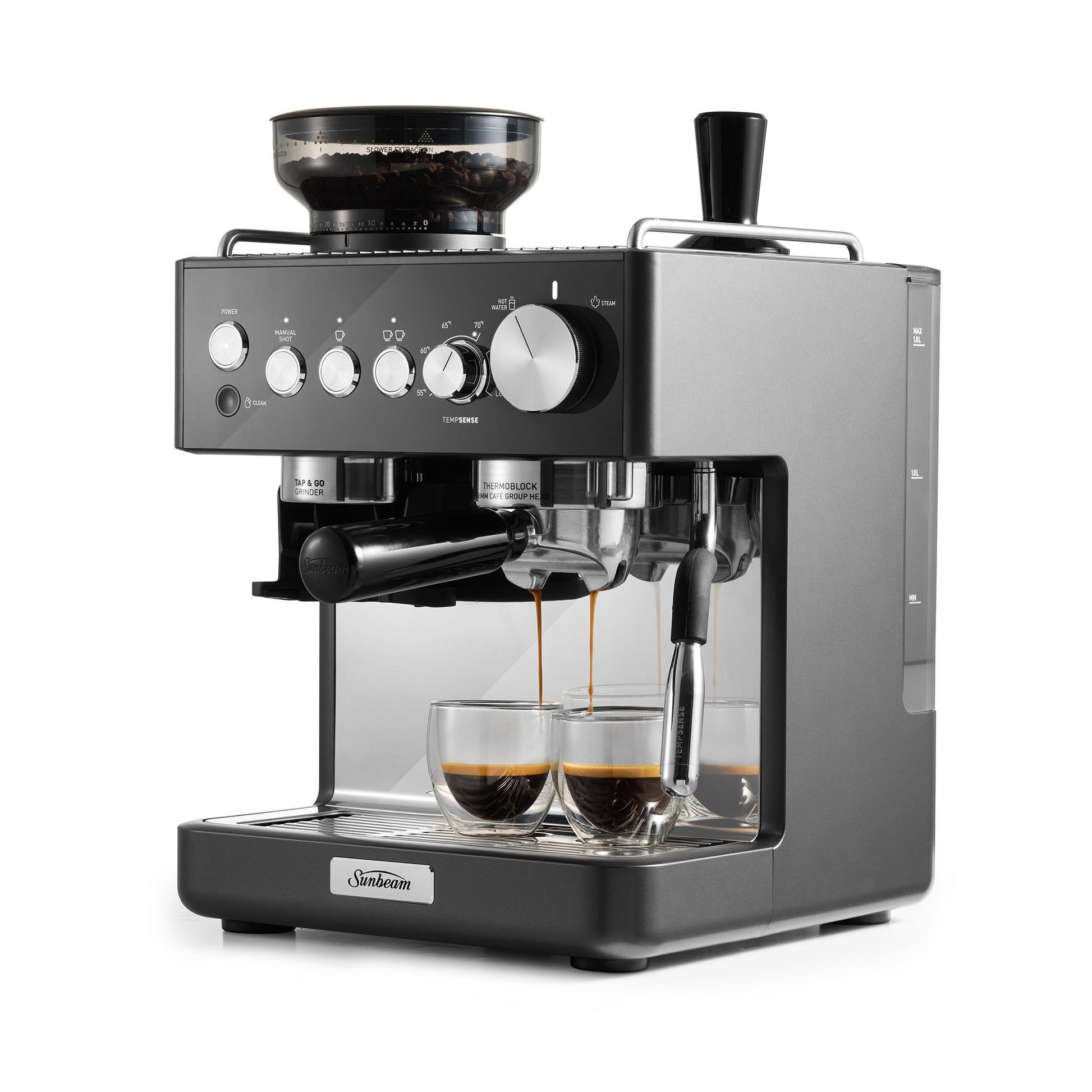 Sunbeam Origins Sense Espresso Machine (Graphite)