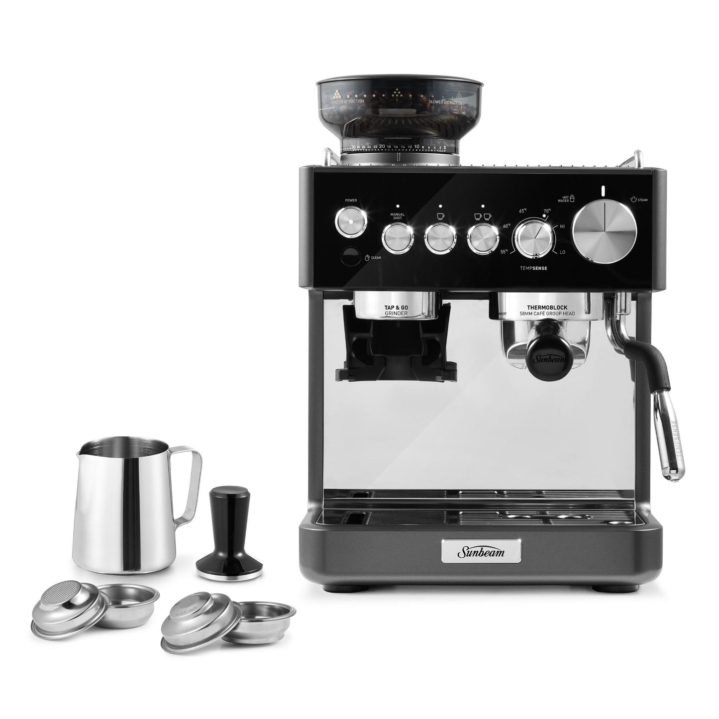 Sunbeam Origins Sense Espresso Machine (Graphite)