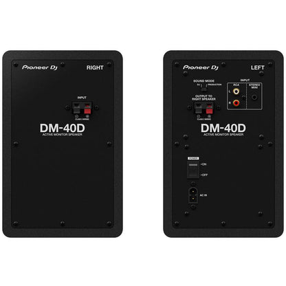 Pioneer DJ DM-40D 4" Monitor Speakers Pair (Black)