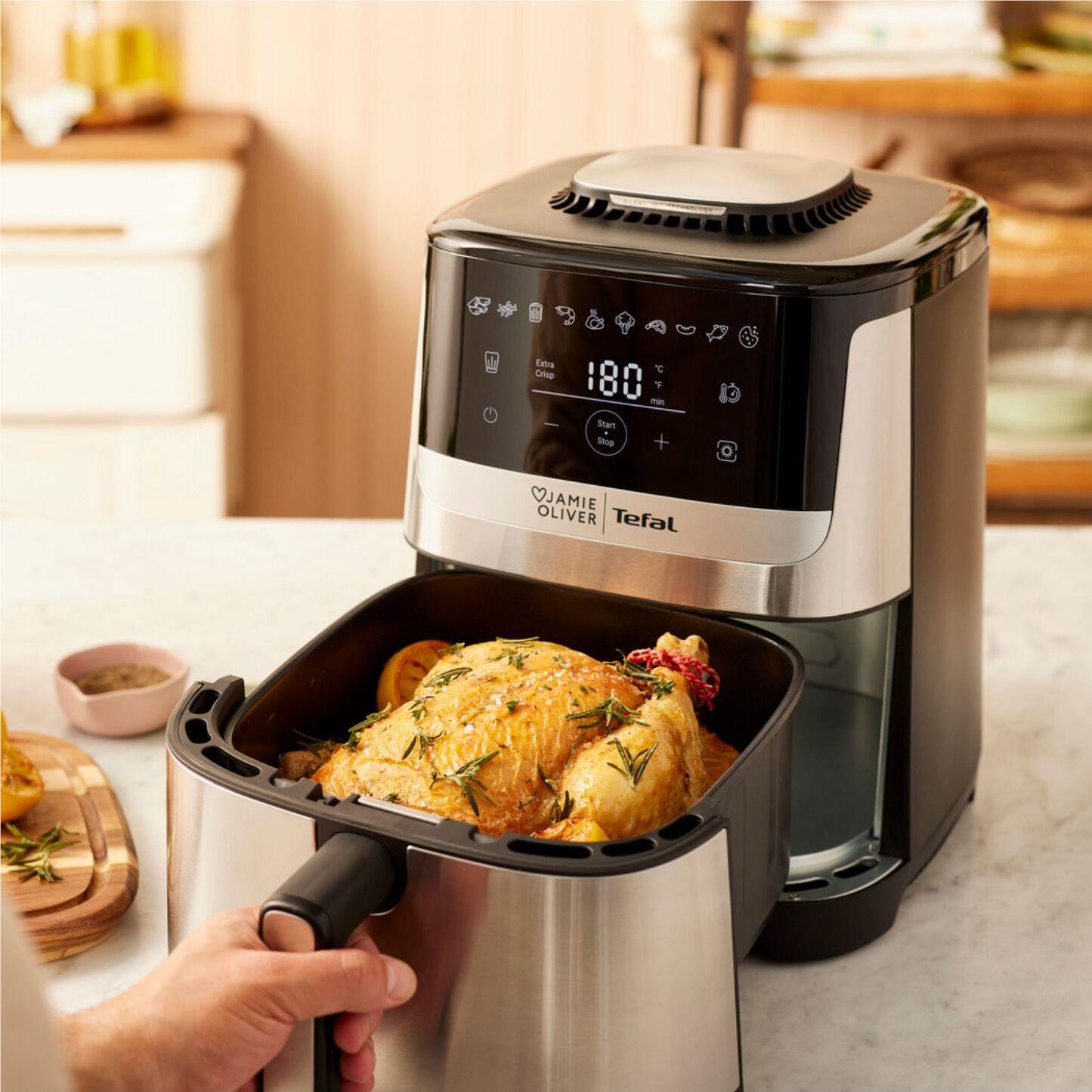 Tefal Jamie Oliver 5L Easy Fry Silence Deluxe Air Fryer