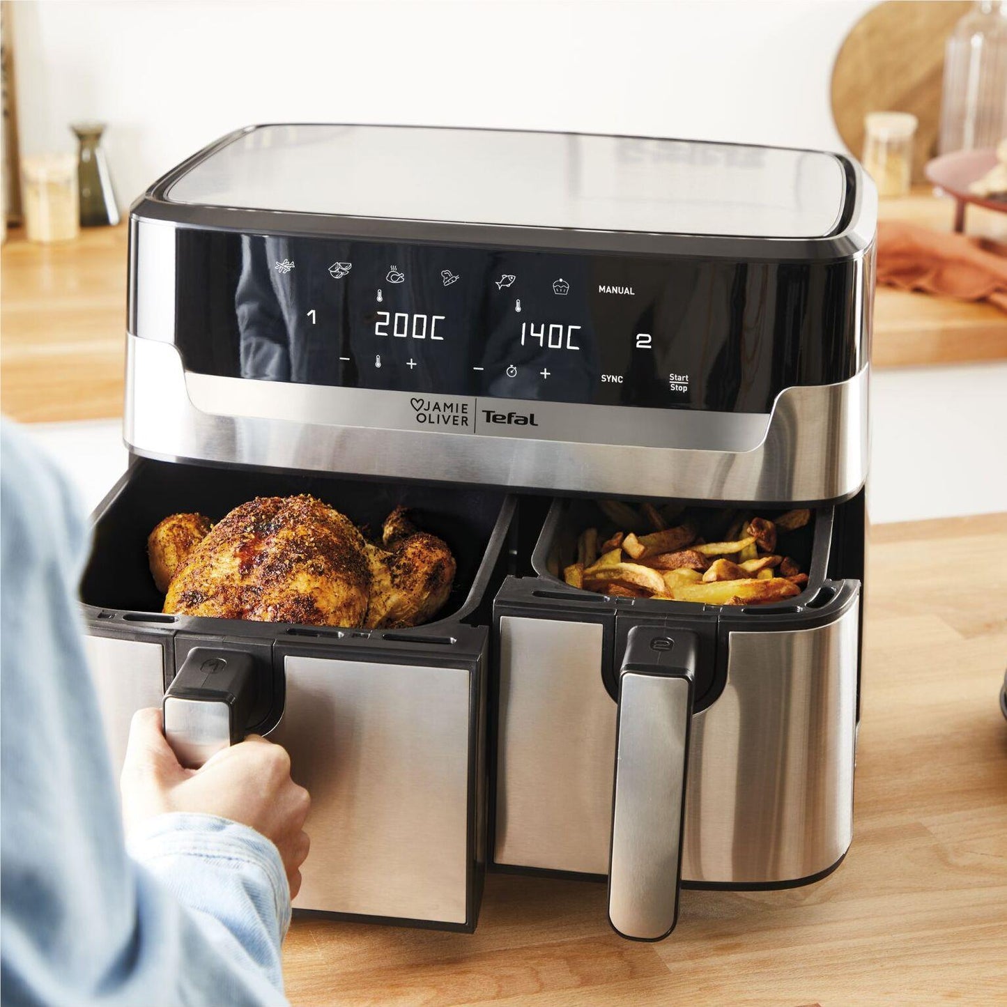 Tefal Jamie Oliver 8.3L Dual Easy Fry & Grill XXL Air Fryer