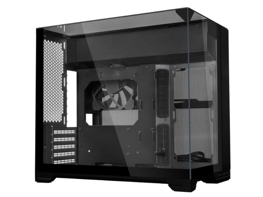 Lian Li O11 Vision-M Compact Tempered Glass Dual-Chamber Micro-ATX Case - Black