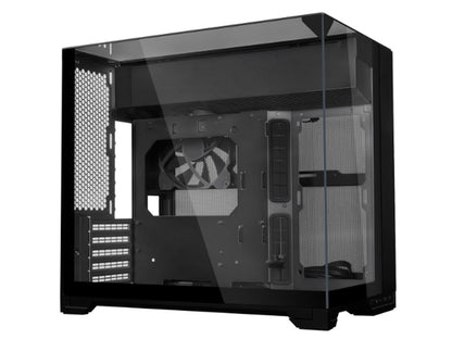 Lian Li O11 Vision-M Compact Tempered Glass Dual-Chamber Micro-ATX Case - Black