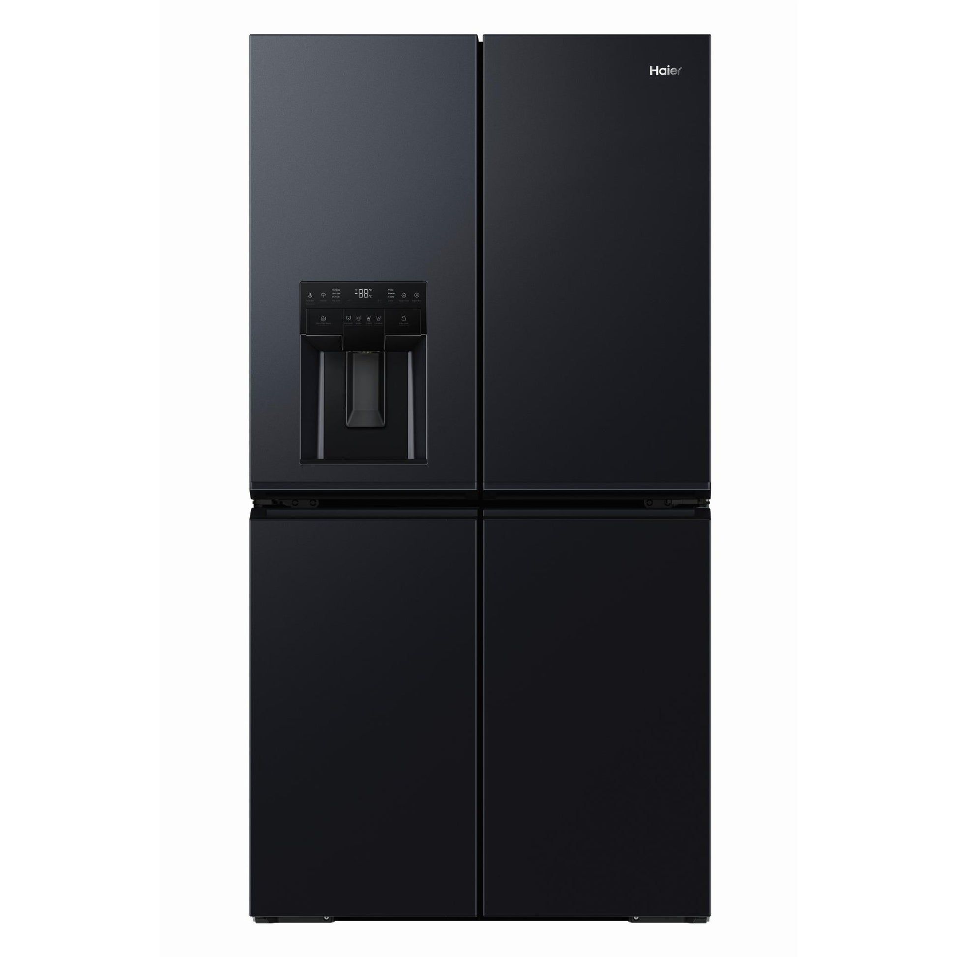 Haier HRF680YZC 601L 600 Series Quad Door Fridge (Black)