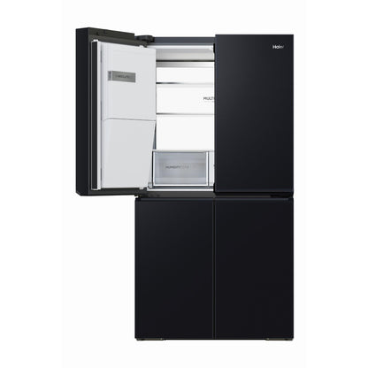 Haier HRF680YZC 601L 600 Series Quad Door Fridge (Black)