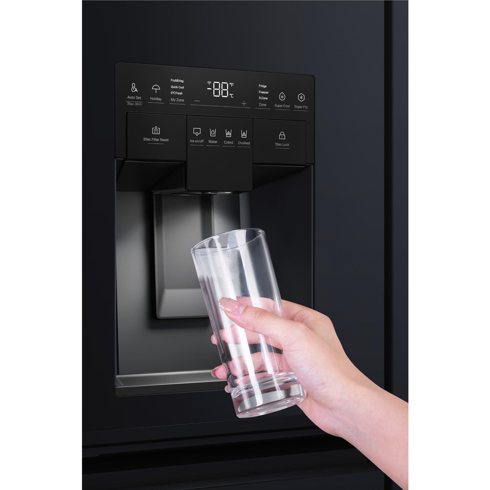 Haier HRF680YZC 601L 600 Series Quad Door Fridge (Black)