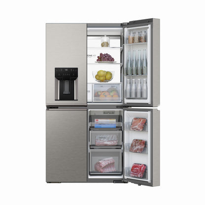 Haier HRF680YZS 601L 600 Series Quad Door Fridge (Satina)