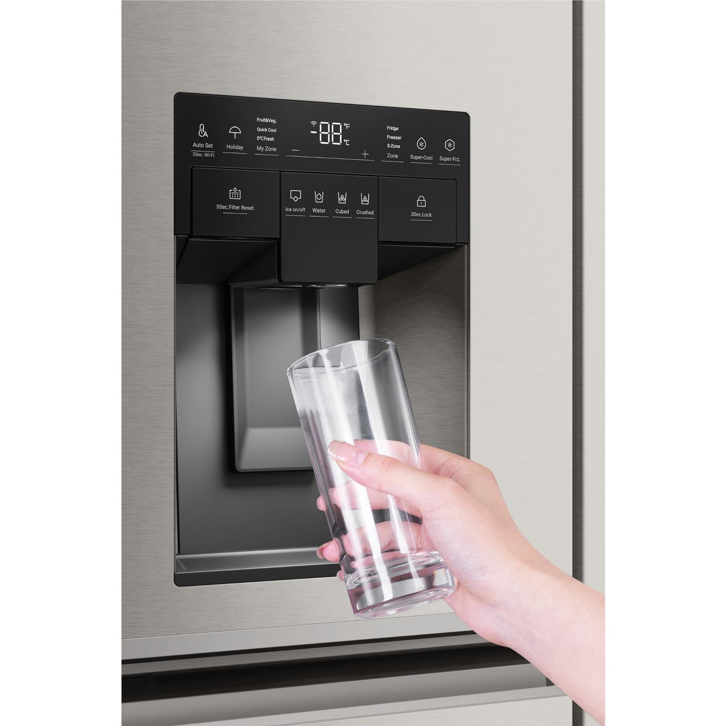 Haier HRF680YZS 601L 600 Series Quad Door Fridge (Satina)