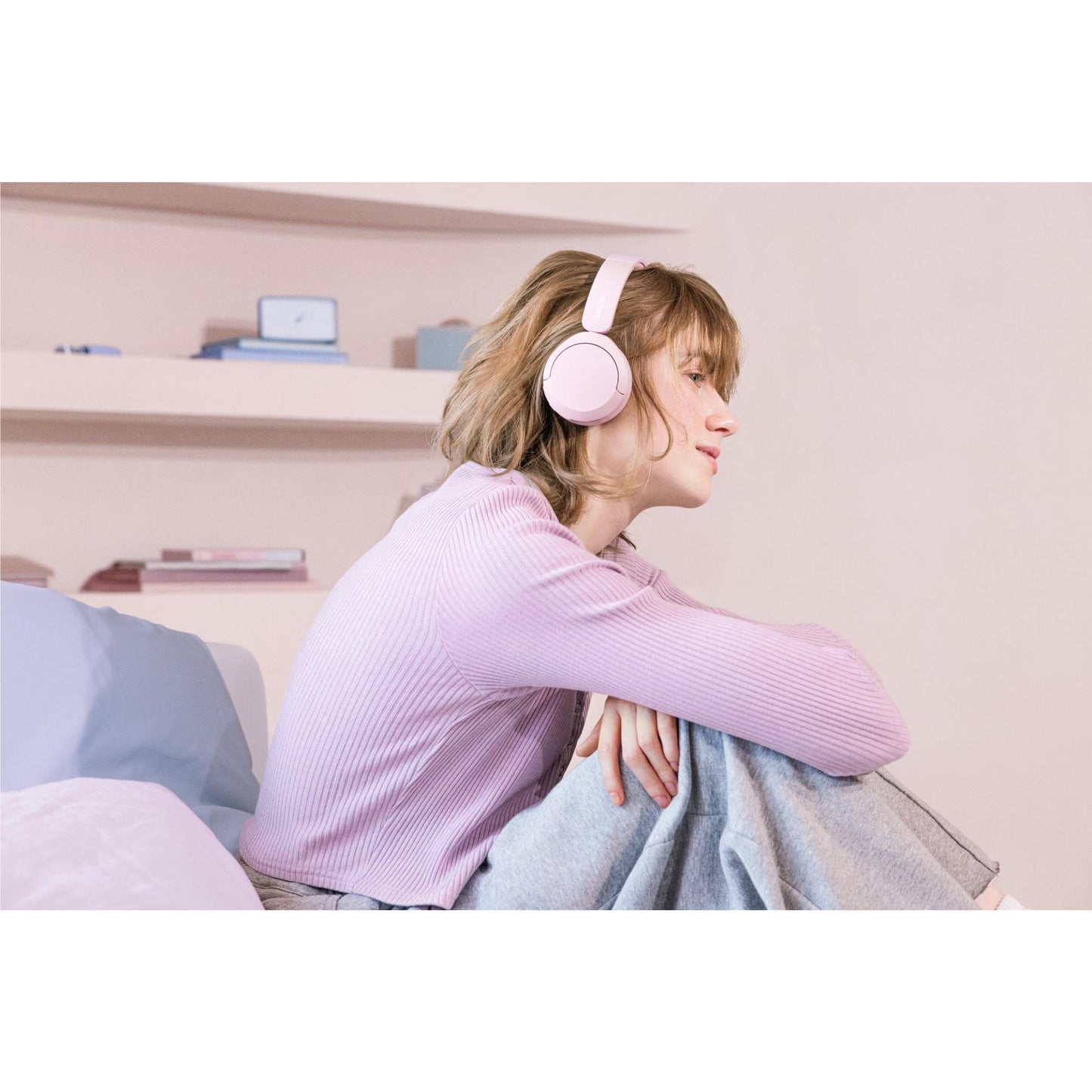 Sony WH-CH520 Wireless On-Ear Headphones (Pink)