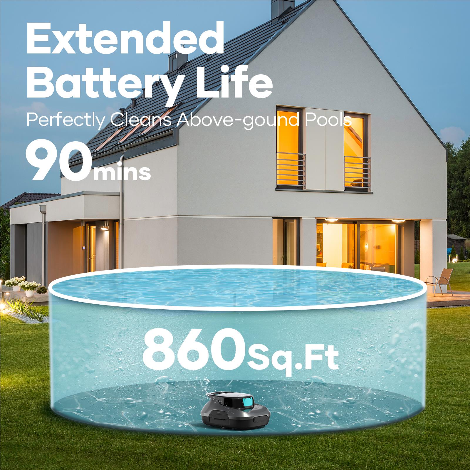 Aiper Scuba SE Robotic Pool Cleaner (Dark Grey)
