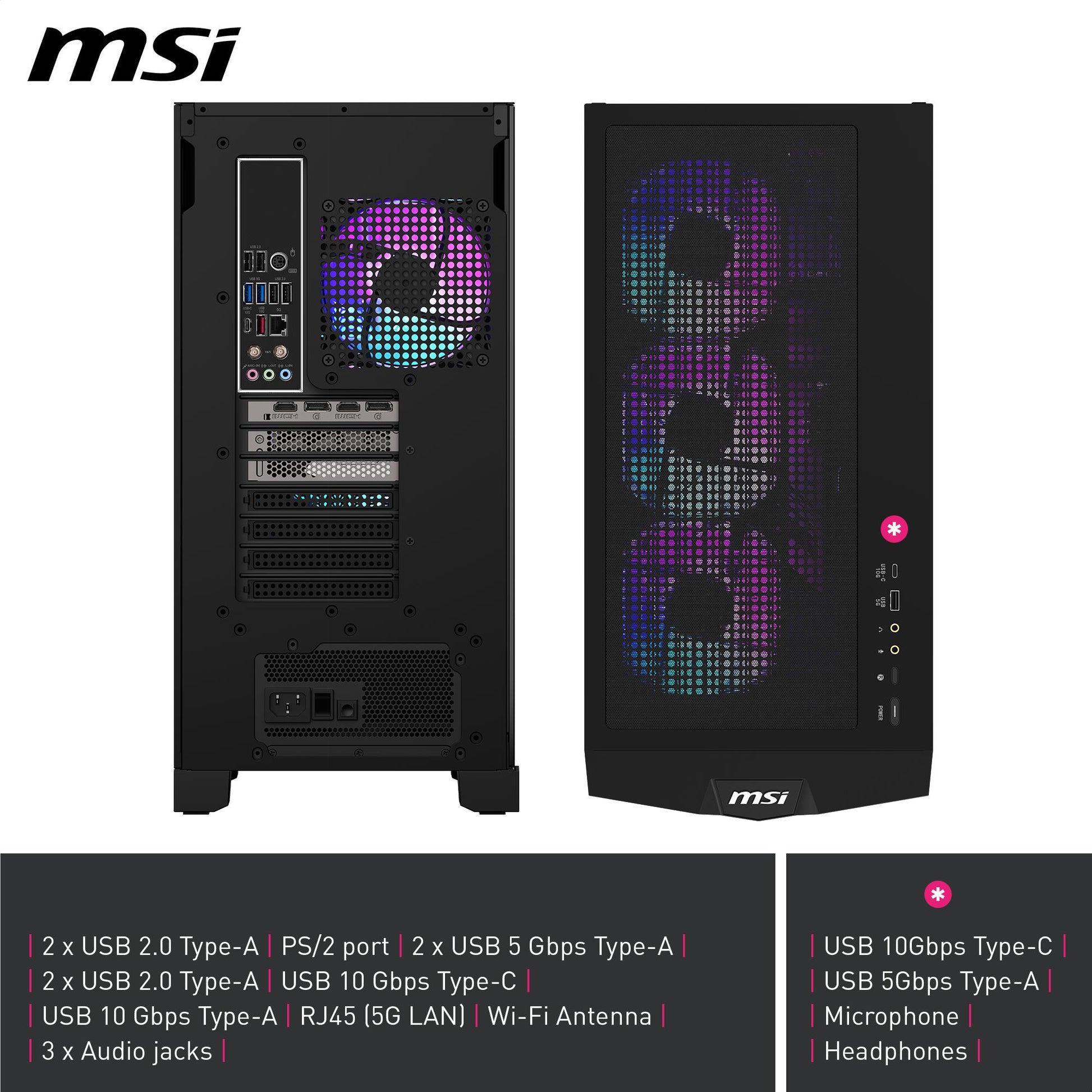 MSI Infinite X3 AI 2NVV9-040AU Gaming Desktop (Intel Core Ultra 9-285K)[GeForce RTX 5080]