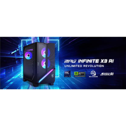 MSI Infinite X3 AI 2NVV9-040AU Gaming Desktop (Intel Core Ultra 9-285K)[GeForce RTX 5080]