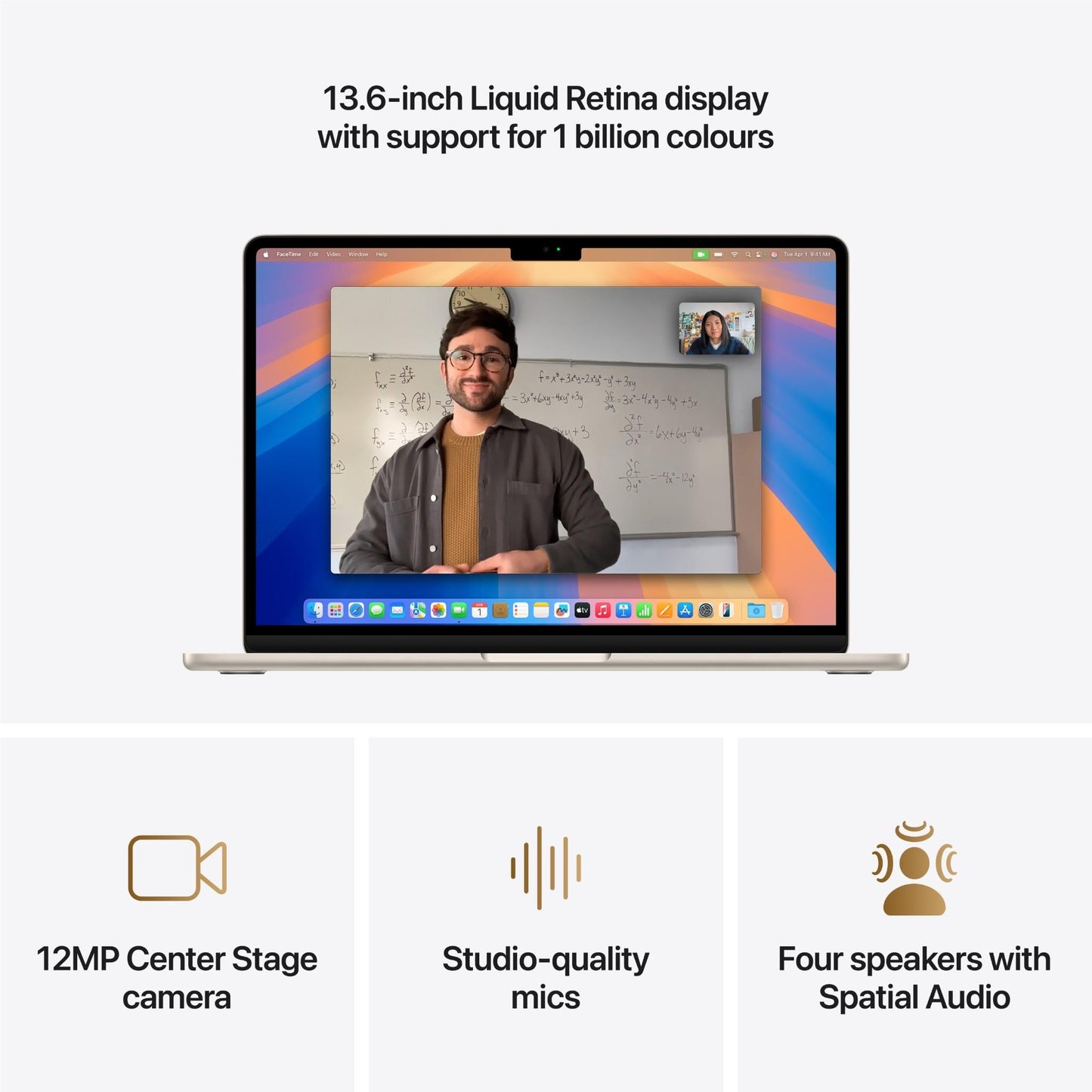 Apple MacBook Air 13-inch with M4 Chip, 256GB/16GB (Starlight)[~Refurbished]