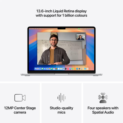 Apple MacBook Air 13-inch with M4 Chip, 512GB/24GB (Silver)[~Refurbished]