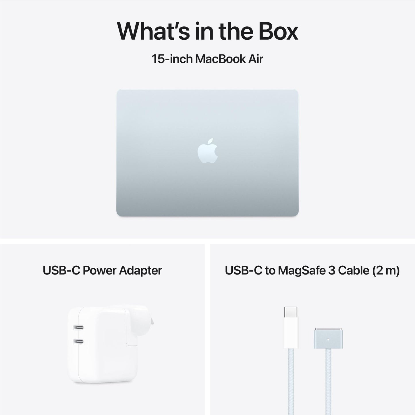 Apple MacBook Air 15-inch with M4 Chip, 512GB/24GB (Sky Blue)[~Refurbished]