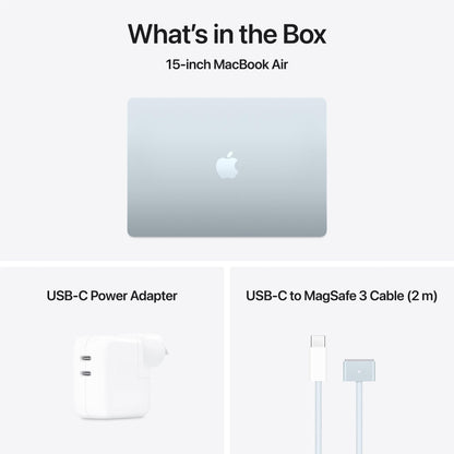 Apple MacBook Air 15-inch with M4 Chip, 512GB/24GB (Sky Blue)[~Refurbished]