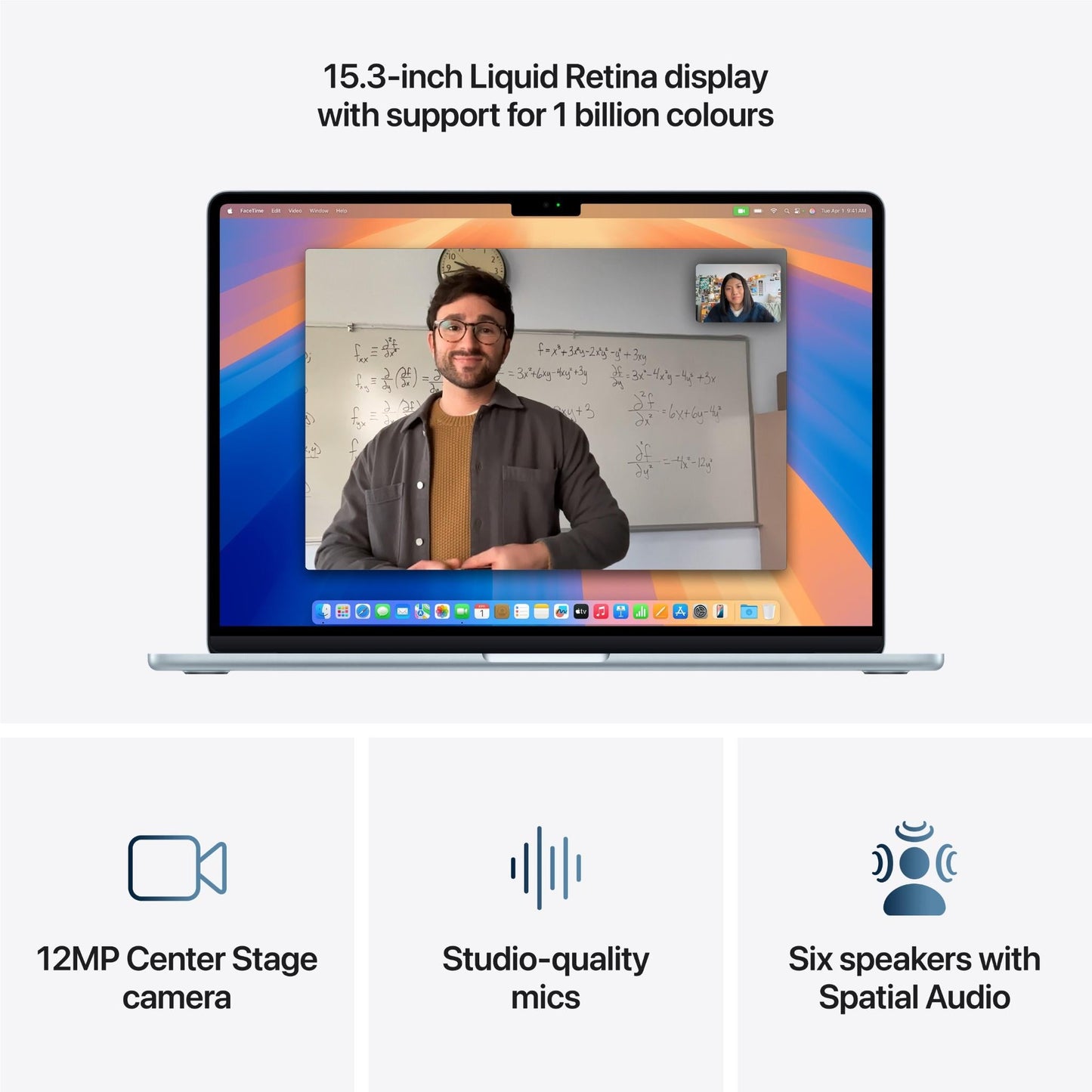 Apple MacBook Air 15-inch with M4 Chip, 512GB/24GB (Sky Blue)[~Refurbished]