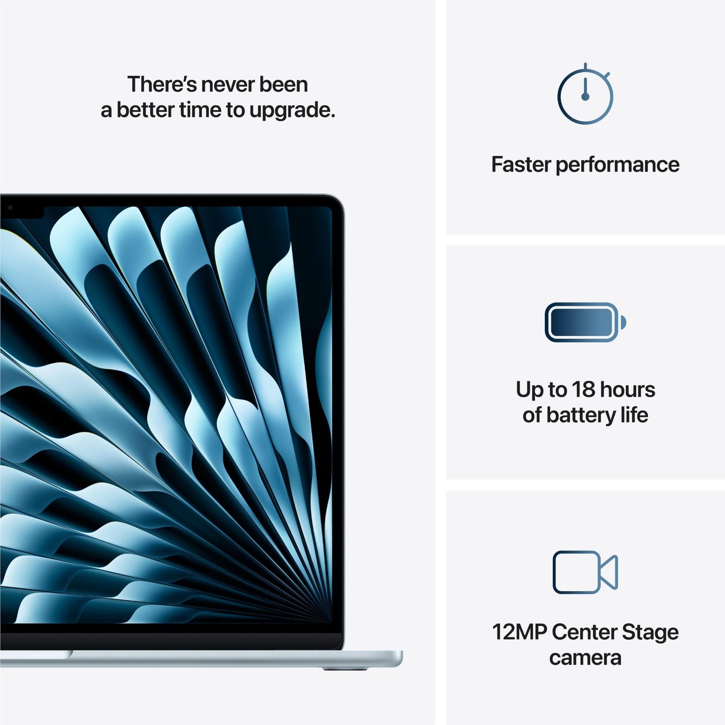Apple MacBook Air 15-inch with M4 Chip, 512GB/24GB (Sky Blue)[~Refurbished]