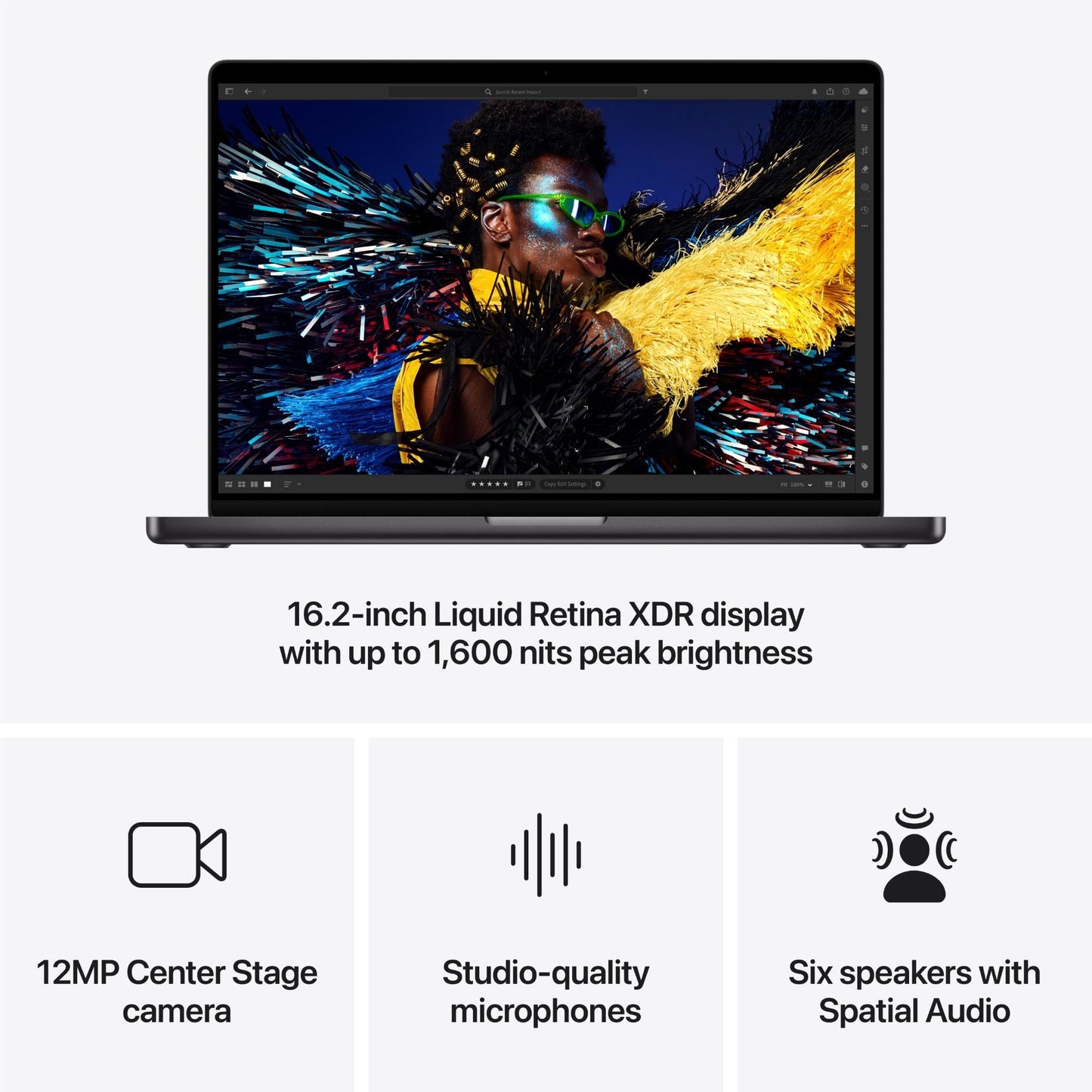 Apple MacBook Pro 16-inch with M4 Pro Chip, 512GB/48GB (Space Black/2024)[~Refurbished]
