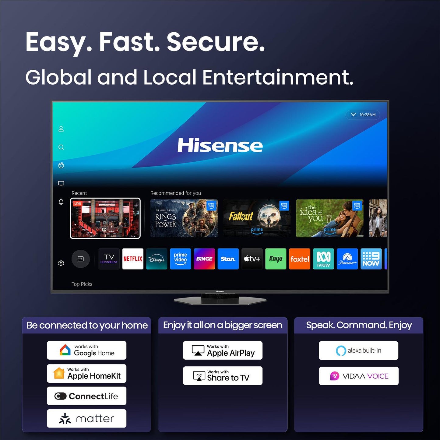 Hisense 75" U8QAU 4K ULED Mini-LED Smart TV [2025]