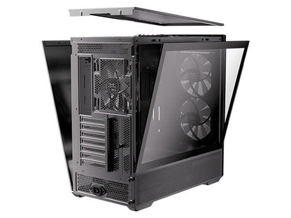 Antec FLUX REAR Wood Trim Tempered Glass ATX Mid-Tower Case